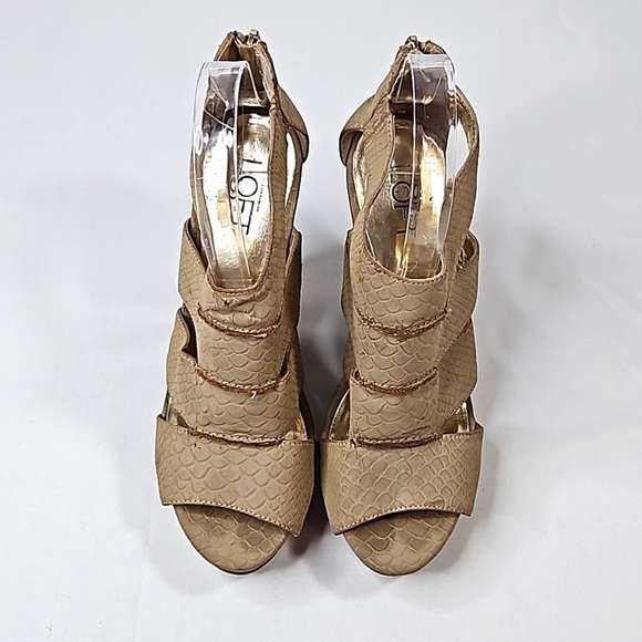 Loft  Kourtney Cream Platform Sandals Size 7 - Picture 2 of 9